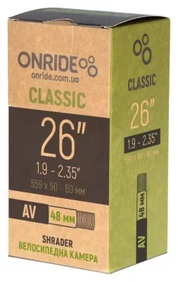Покрышки, камеры, колеса ONRIDE Classic 26"x1.9-2.35" AV 48 2024
