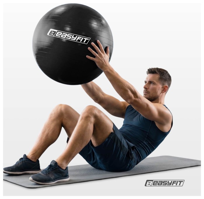 Мяч для фитнеса EasyFit BalanceBall 65 см черный