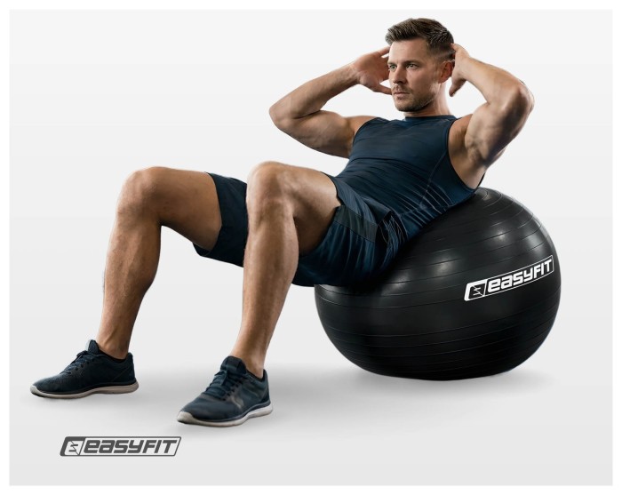Мяч для фитнеса EasyFit BalanceBall 65 см черный