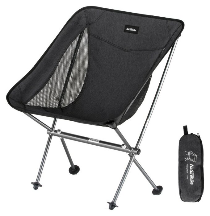 Стул складной Naturehike Stellaluna L04 CNK2450JJ015, размер M, алюминий, черный