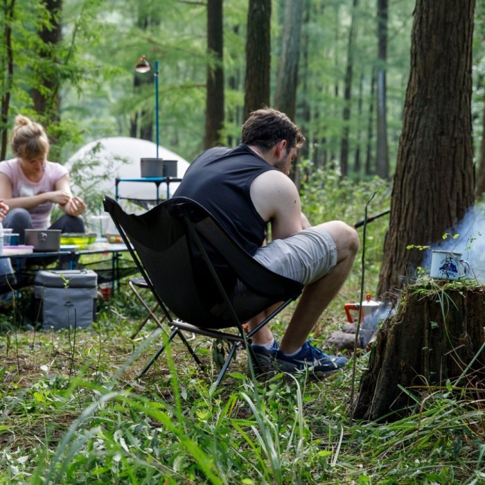 Стул складной Naturehike Stellaluna L04 CNK2450JJ015, размер M, алюминий, черный