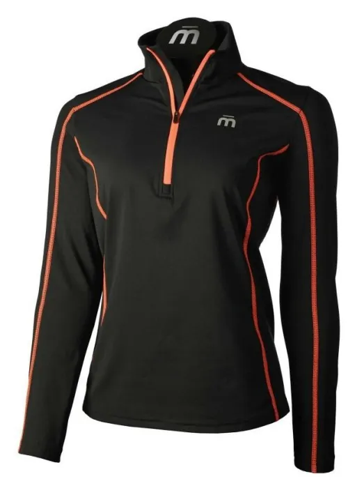 Кофты и толстовки для фитнеса MICO (MA00710) HALF NECK ZIP SHIRT X-PERFORMANCE 2024