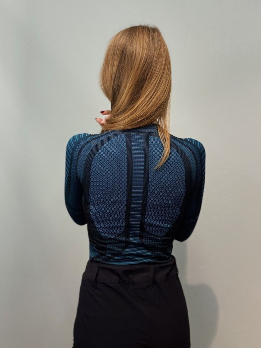 Термофутболка з довгим рукавом жіноча Accapi XPerience, Black/Turquoise, M/L