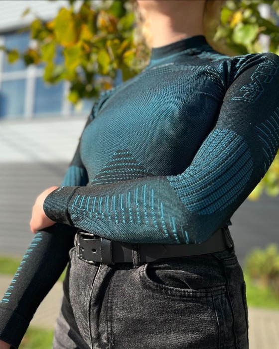 Термофутболка с длинным рукавом женская Accapi XPerience, Black/Turquoise, M/L