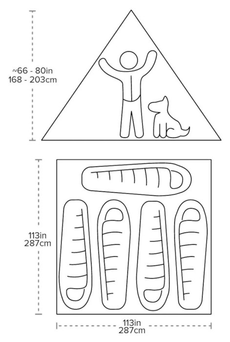 Тент Big Agnes Gold Camp 5 Tarp, укр, укр