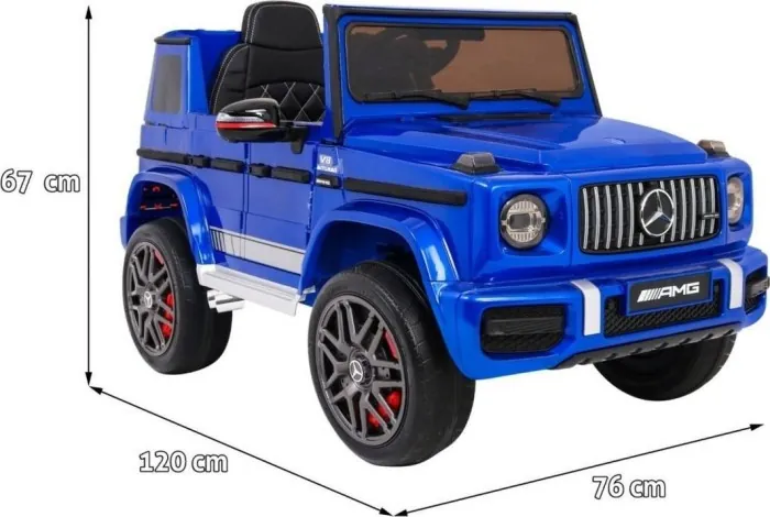 Дитяча акумуляторна машинка Mercedes AMG G63 Синя