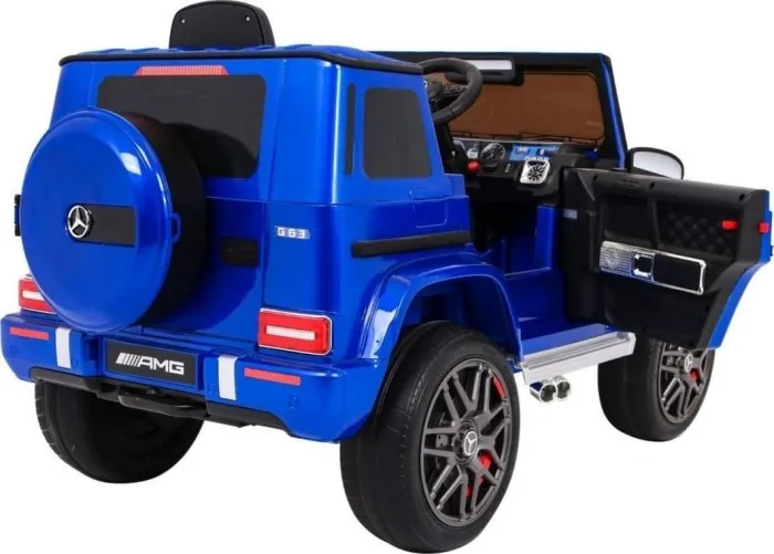 Дитяча акумуляторна машинка Mercedes AMG G63 Синя