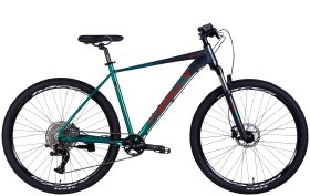 Велосипед AL 29" Formula ZEPHYR EXPERT HDD рама-21" темно-серебристый с зеленым 2025