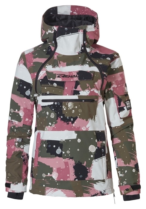 Куртка Rehall Vie для жінок 2024 camo abstract rose, укр, укр