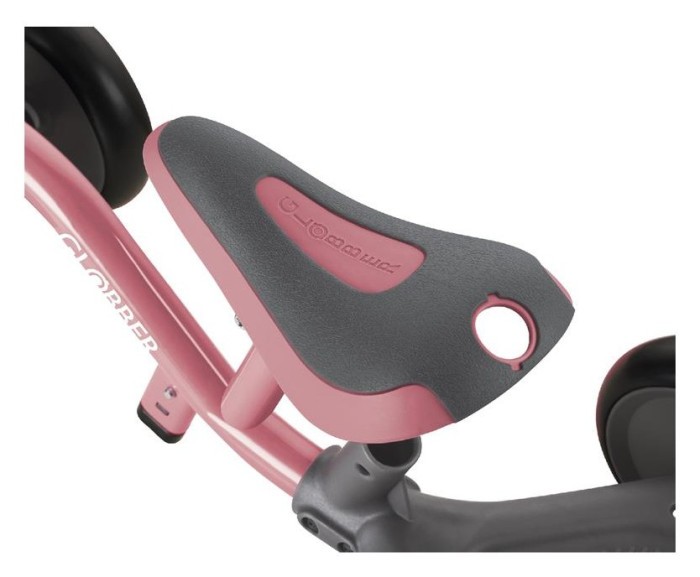 Біговел дитячий GLOBBER серії LEARNING BIKE 3в1 DELUXE, пастельно-рожевий, до 20кг, 4 колеса, укр, укр