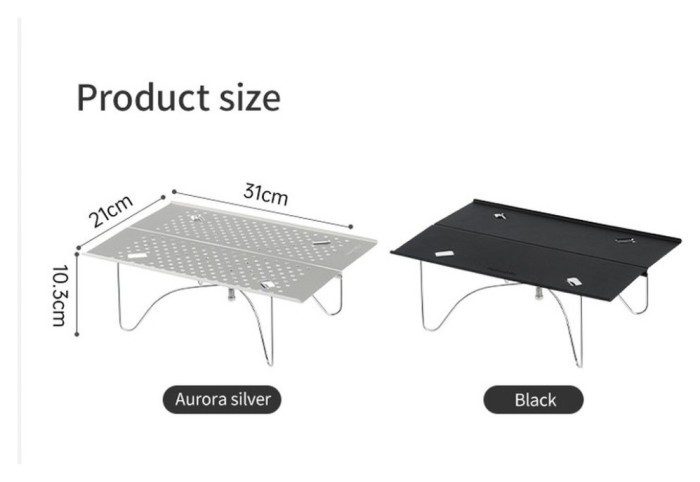 Складаний стіл Naturehike CNK2450JJ024, 31х21 см, алюміній