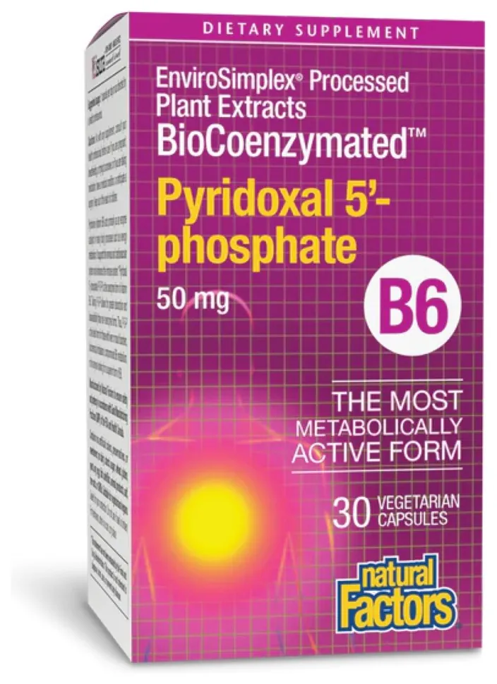 BioCoenzymated Pyridoxal 5'-phosphate 50mg - 30 vcaps