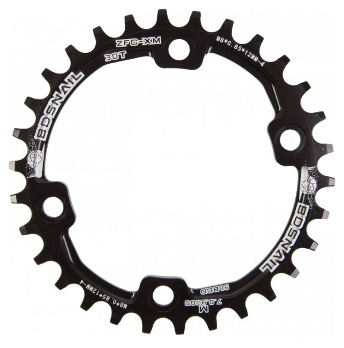 Зірка-неспадайка до шатуна NW AL 30T SNAIL коло BCD 96 асиметрична. (для Shimano M7000) (чорн.), укр, укр