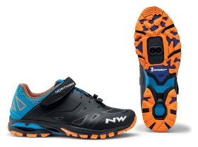Туфлі велосипедні Northwave SPIDER 2 M 45 (12.0US) Black/blue/orange (80153009) O