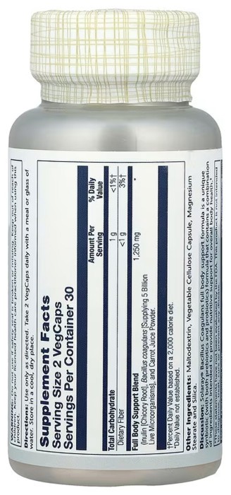 Bacillus Coagulans 5 Billion CFU - 60 vcaps