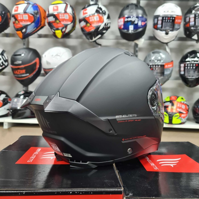 Мотошолом MT ATOM 2 SV Solid A1 Matt Black