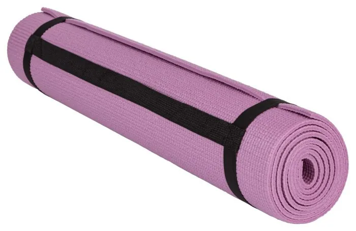 Коврик для йоги та фітнесу PowerPlay 4010 PVC Yoga Mat Рожевий (173x61x0.6)