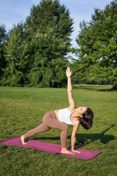 Коврик для йоги та фітнесу PowerPlay 4010 PVC Yoga Mat Рожевий (173x61x0.6)