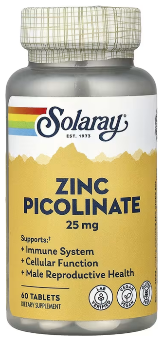 Zinc Picolinate 25mg - 60 tabs
