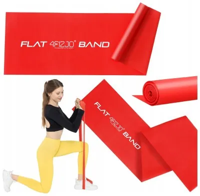 Стрічка-еспандер для спорту та реабілітації 4FIZJO Flat Band 200 х 15 cм 2-4 кг Red (P-5907222931646)