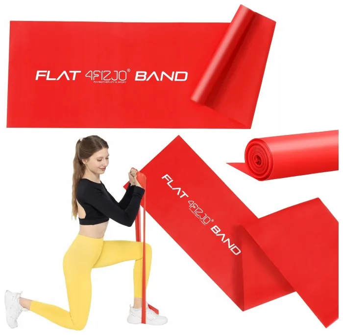 Стрічка-еспандер для спорту та реабілітації 4FIZJO Flat Band 200 х 15 cм 2-4 кг Red (P-5907222931646)