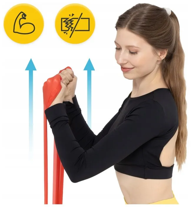Стрічка-еспандер для спорту та реабілітації 4FIZJO Flat Band 200 х 15 cм 2-4 кг Red (P-5907222931646)