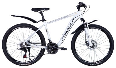 Велосипед ST 26&quot; Formula KOZAK AM DD рама- 17,5&quot; з крилом Pl 2024 (темно-сріблястий (м))