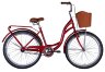 Велосипед ST 26" Dorozhnik AQUAMARINE тормозная рама- с багажником задн St с корзиной Pl с крылом St 2024 (сірий), укр