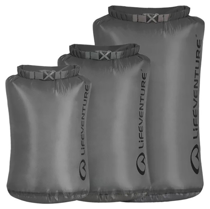 Комплект чехлов Lifeventure Ultralight Dry Bag Set grey Комплект чехлов Lifeventure Ultralight Dry Bag Set grey