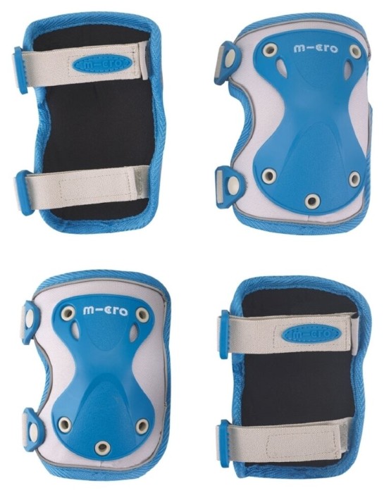 Захисний комплект налокітники та наколінники MICRO - СИНІЙ (лік. 15-19 сm, кол. 21-27 сm, S.)
