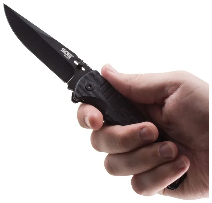Розкладний ніж SOG Salute, Black