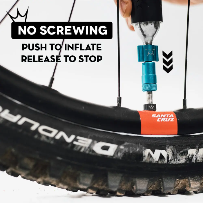 Насос Peaty's Holeshot CO2 Tyre Inflator, MTB 25g, Slate