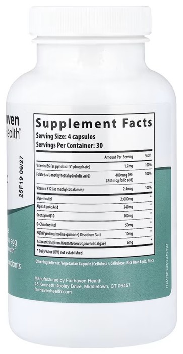 PQQ + Myo + D-Chiro Inositol Plus - 120 caps