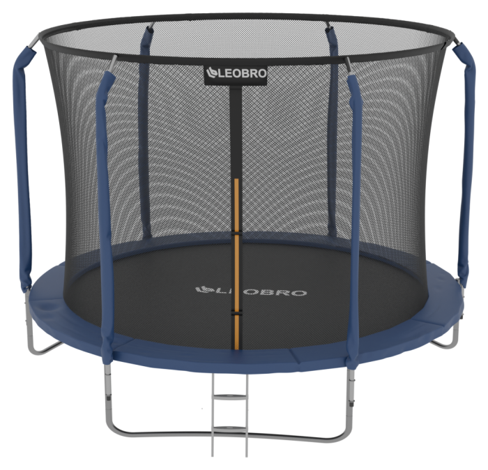 Батут із внутрішньою захисною сіткою 252 см LEOBRO Premium 8FT BLUE