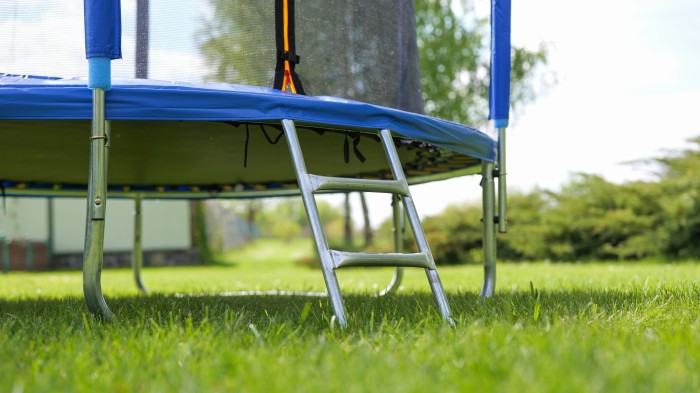 Батут із внутрішньою захисною сіткою 252 см LEOBRO Premium 8FT BLUE