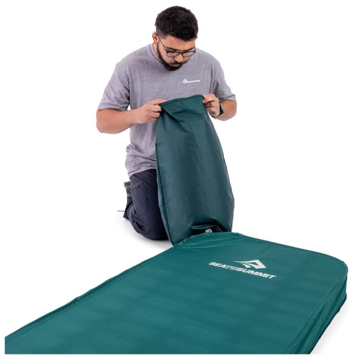 Килимок самонадувний Sea to Summit Comfort Deluxe Self Inflating Mat, Rain Forest, Large Rectangular Wide