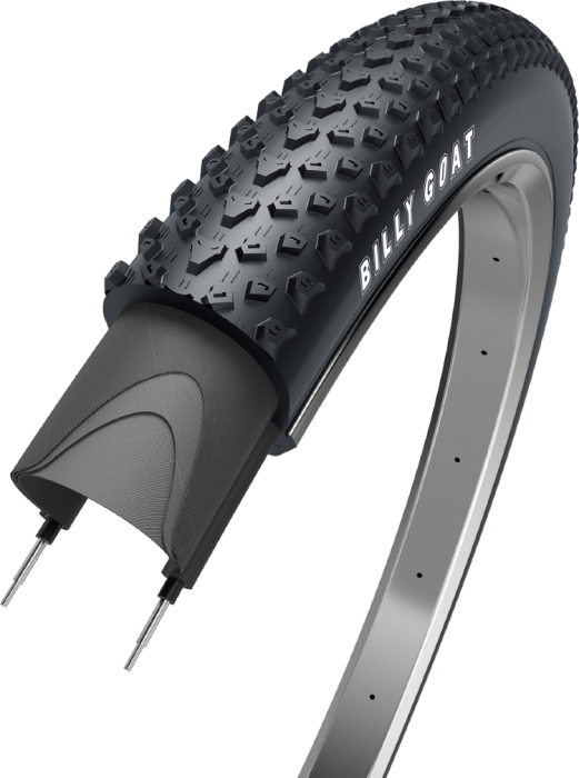 Покрышка складная 29x2,10 SkinWall (с беж. боковиной) OBOR Billy Goat (W3104) Foldable, Jet Compound, 60 TPI
