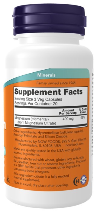 Magnesium Citrate - 60 vcaps
