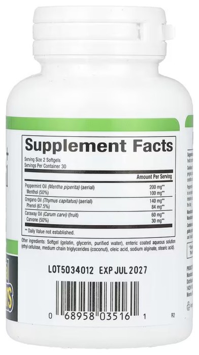 Peppermint+Oregano Oil Complex - 60 softgels