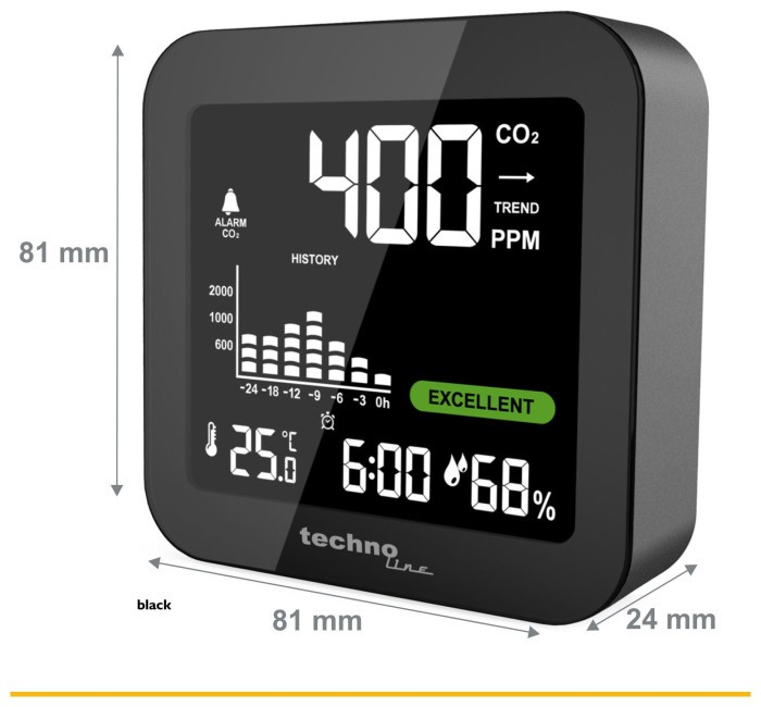 Метеостанція Technoline WL1025 Black (WL1025)