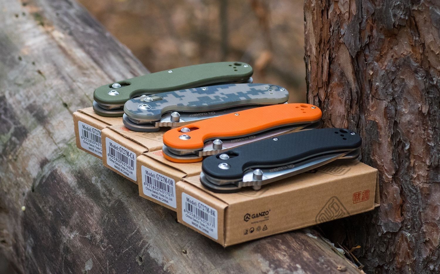 Ніж складаний Ganzo G727M чорний, укр, укр