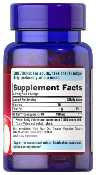 Q-SORB™ Co Q-10 400mg - 30 softgels