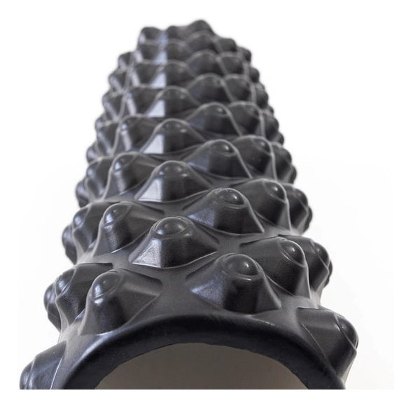 Масажний ролик EasyFit Grid Roller Extreme 45 см Чорний