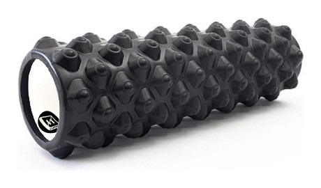 Масажний ролик EasyFit Grid Roller Extreme 45 см Чорний