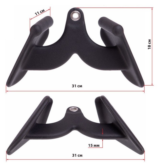 Ручка для тяги EasyFit с узким хватом 31 см