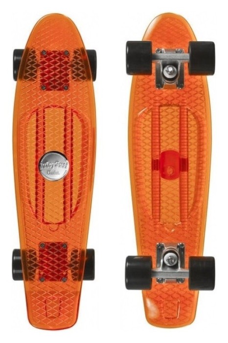 Скейтборд комплект CHOKE ( 600075/co ) Juicy Susi 22,5"x6, clear orange 2023, укр, укр