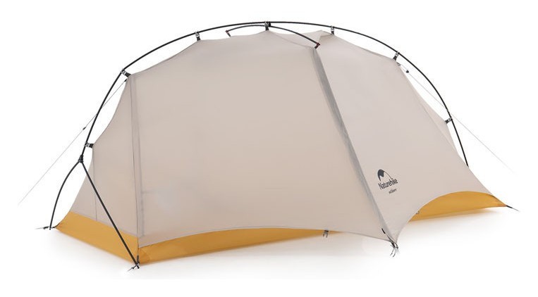 Намет надлегкий одномісний Naturehike NH21ZP003, сіро-жовтий, укр, укр