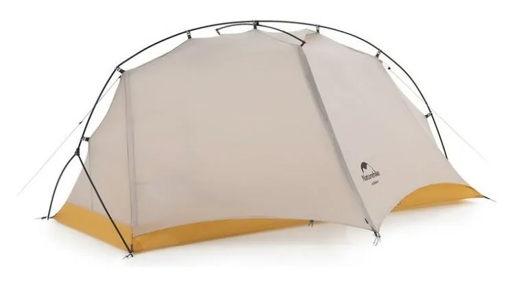 Намет надлегкий одномісний Naturehike NH21ZP003, сіро-жовтий, 6927595775424