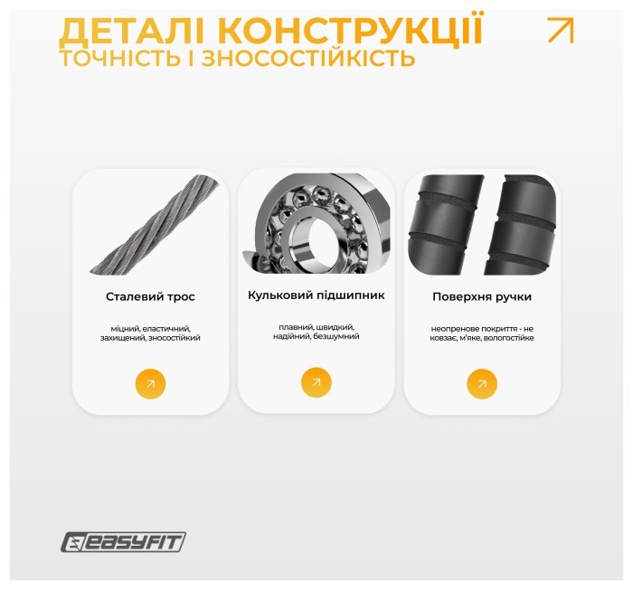 Скакалка з обважнювачем EasyFit