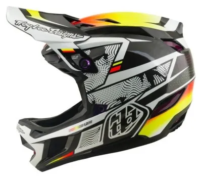 Вело шолом TLD D4 CARBON HELMET; LINED UP [BLACK] L